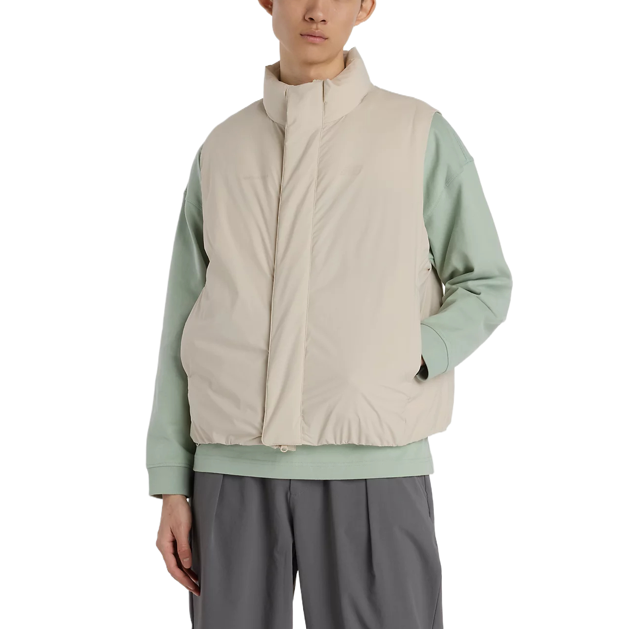 

New Balance Мужская пуховая жилетка NB Grey