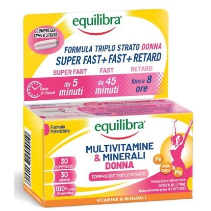 

Equilibra Мультивитамины и минералы для женщин 30 капсул