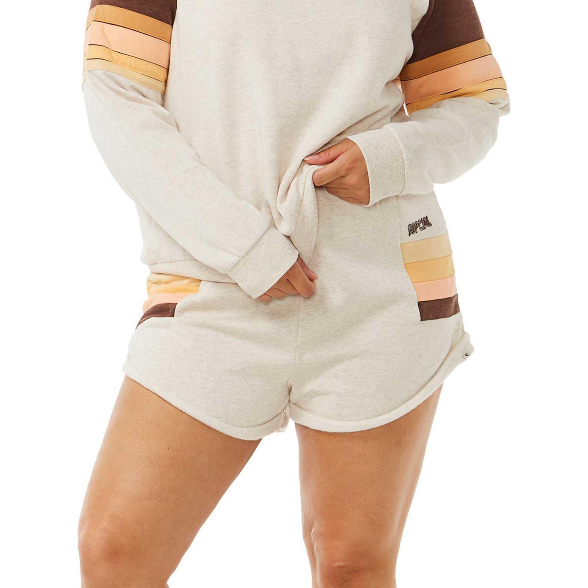 

Женские спортивные шорты Block Party Rip Curl, Oatmeal Marle