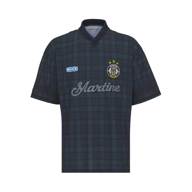 

Рубашка Martine Rose Football Shirt, Black/Tartan