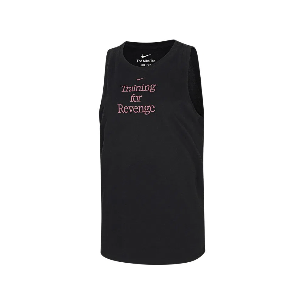 Майка женская Black Crew Neck Moderate Other Nike