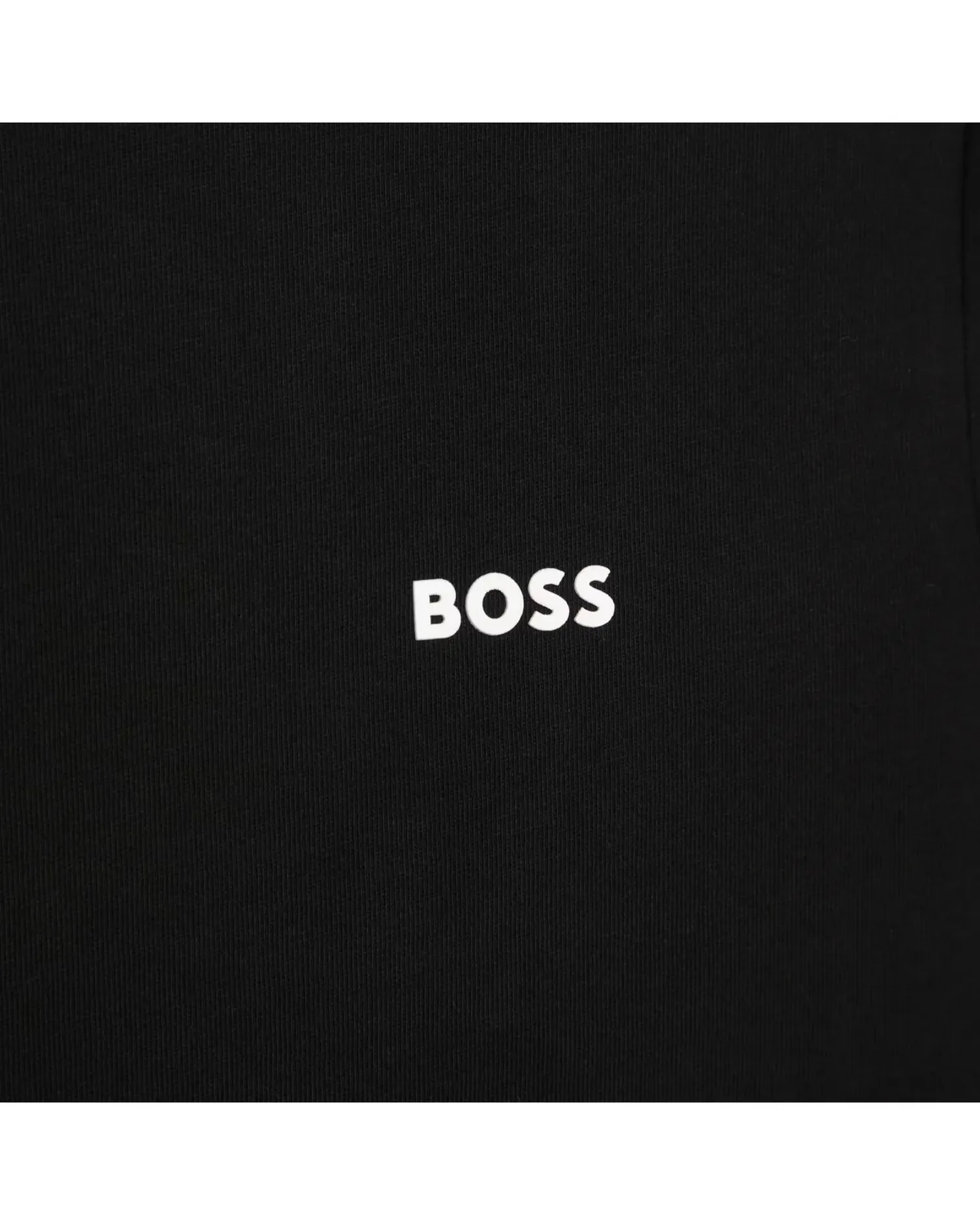 Детская футболка с коротким рукавом из однотонного хлопка BOSS Kidswear, черный — фото 3