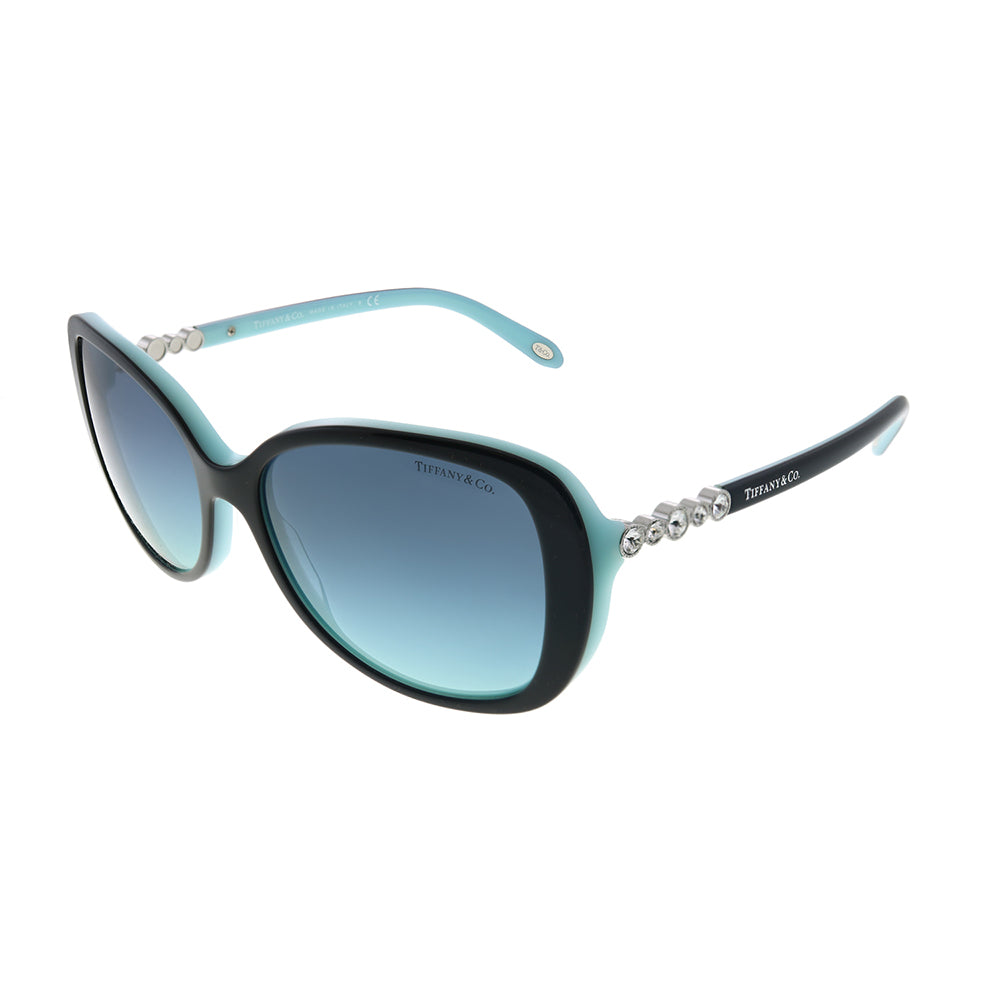 

Tiffany & Co. TF 4121B 80559S женские квадратные солнцезащитные очки, цвет black on light blue