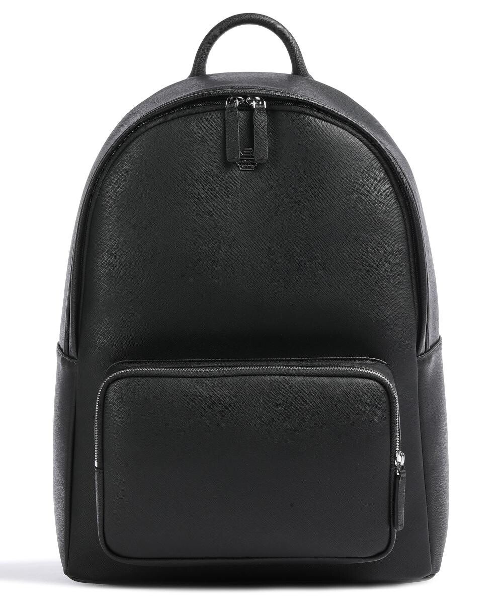 

Бизнес-Рюкзак регенерированный 13″ из искусственной кожи Emporio Armani, черный