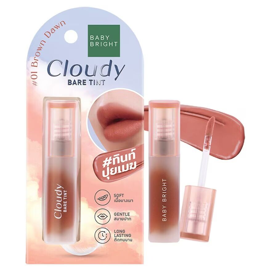 

Baby Bright Тинт для губ Cloudy Bare 2,6 г 01 Коричневый рассвет, Brown Dawn