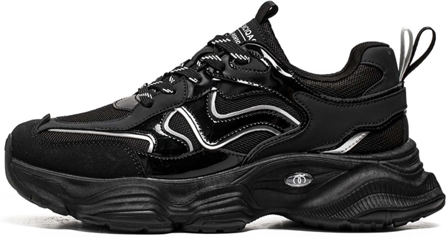 

Мужские мягкие и модные спортивные кроссовки, ретро минималистичные классические спортивные кроссовки для мужчин, повседневная обувь Generic, черный