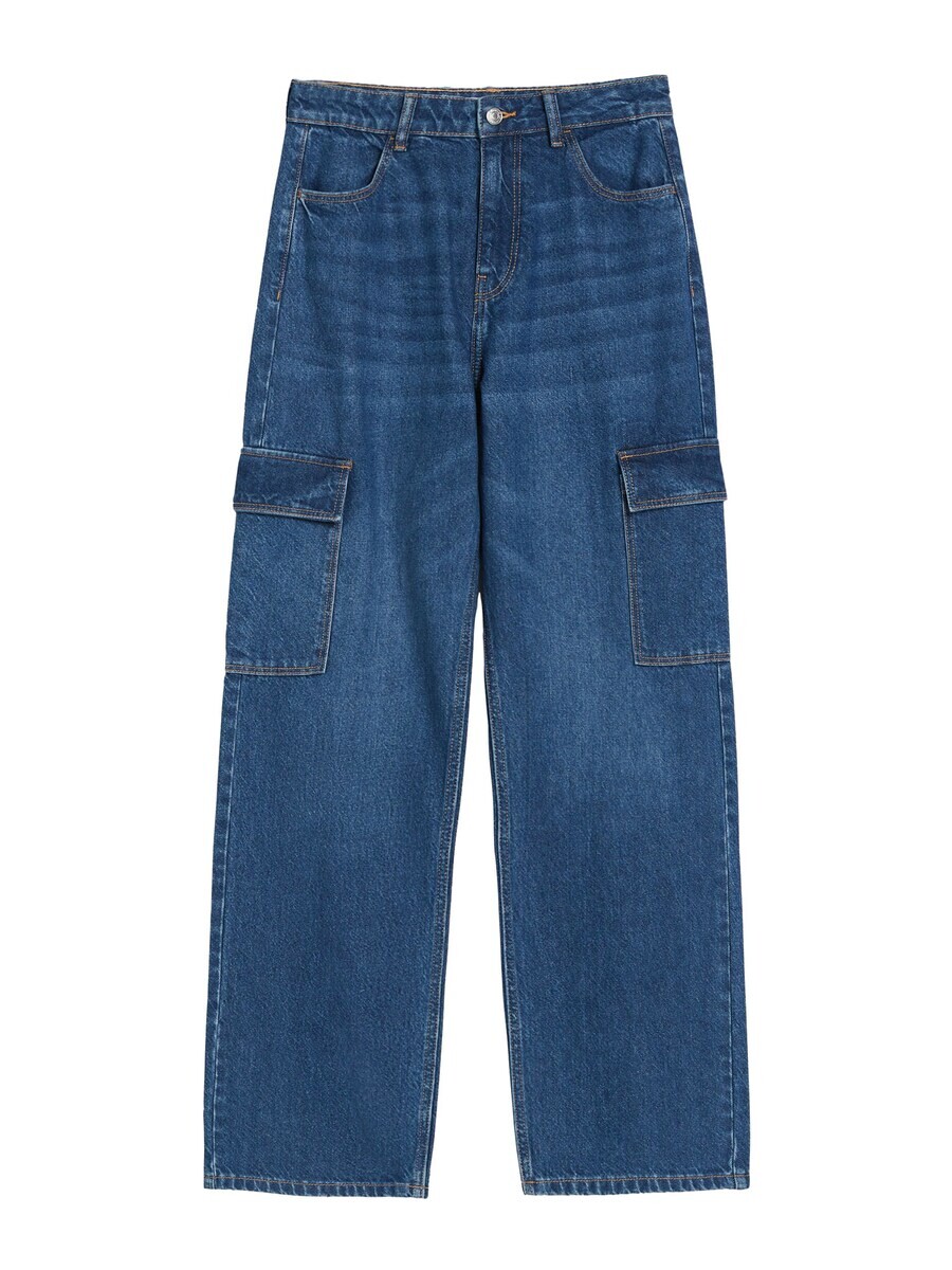 

Джинсы Bershka Loose fit Cargo Jeans, синий