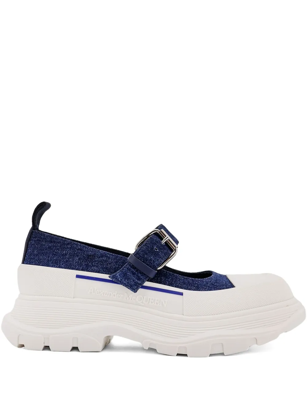 Мюли Thread Slick с пряжками Alexander McQueen, белый