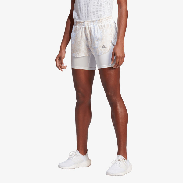 

Короткие штаны бегут быстро 2в1 Adidas, белый
