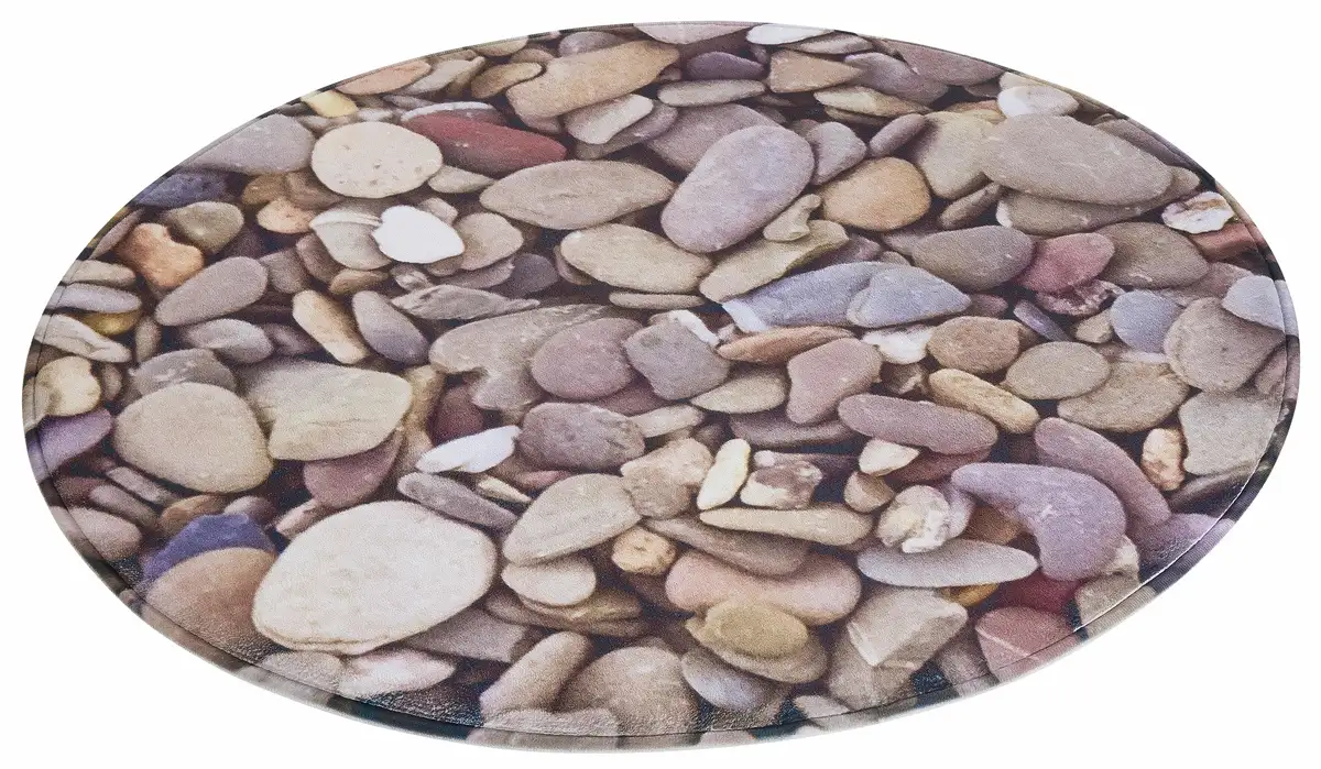 

Мой домашний коврик для ванной "Камни" My home круглый (Ø 80 см), цвет sand