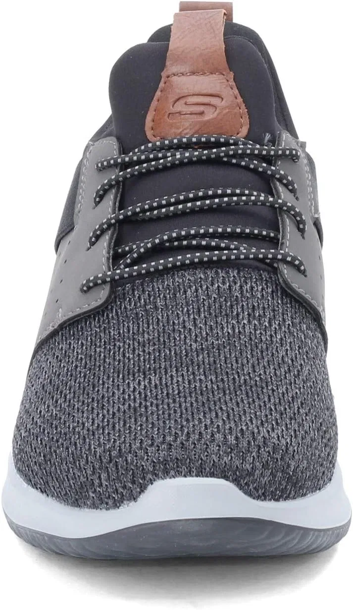 Мужские кроссовки Skechers Delson Camben, Black Gray Mesh W Synthetic — фото 2