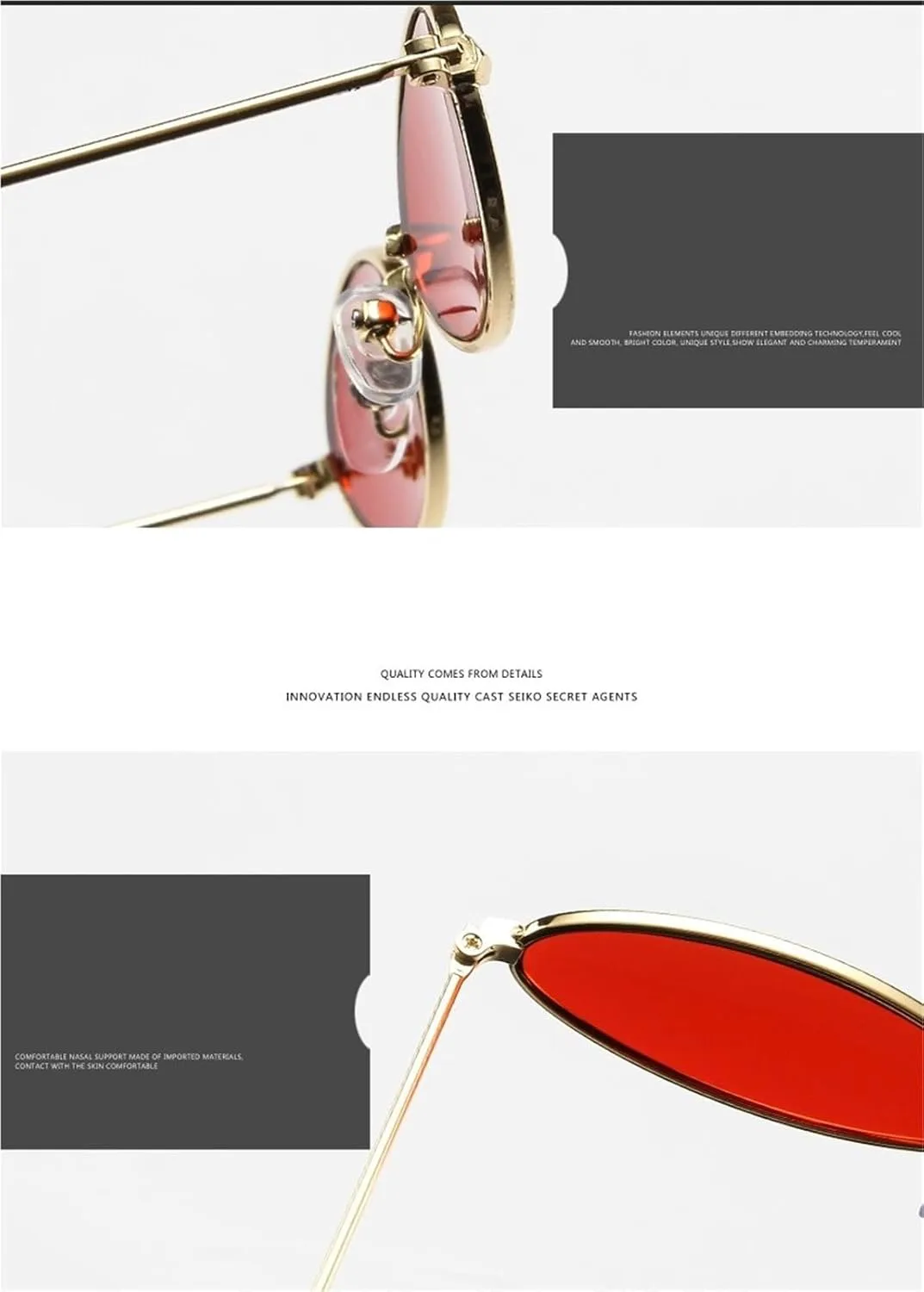 

Мужские солнцезащитные очки в металлической оправе, маленькие, для отдыха, поездок на работу, женские солнцезащитные очки для активного отдыха Generic, Black