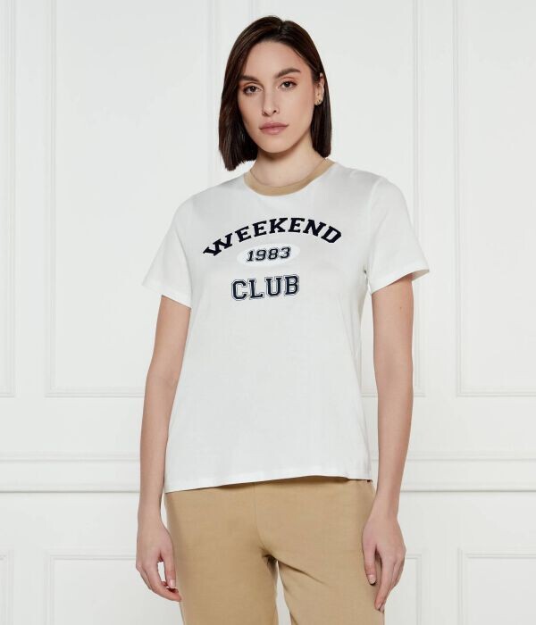

Футболка флисовая Weekend Maxmara Regular Fit, белый