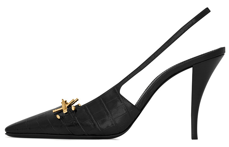 

Туфли Saint Laurent с пяткой на пятке