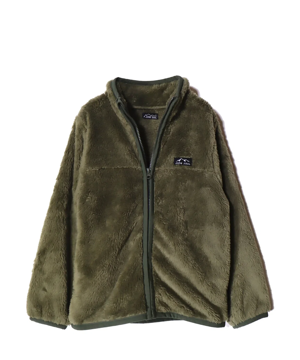 Флисовая куртка на молнии JUNK SOUL OUTDOOR для детей, цвет хаки