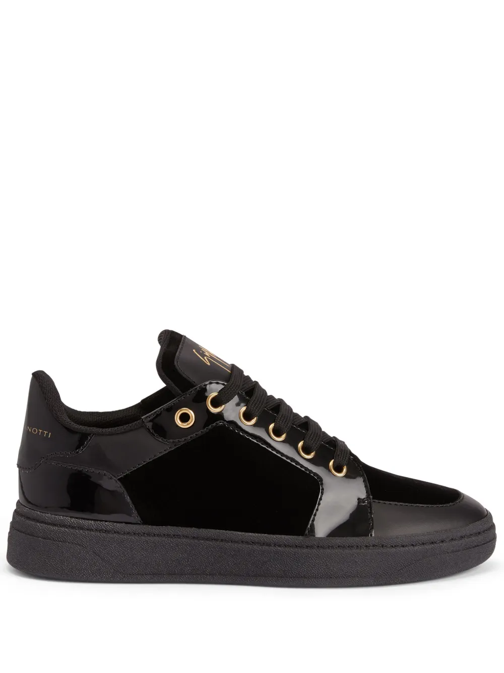 Кеды с закругленным носком Giuseppe Zanotti, черный