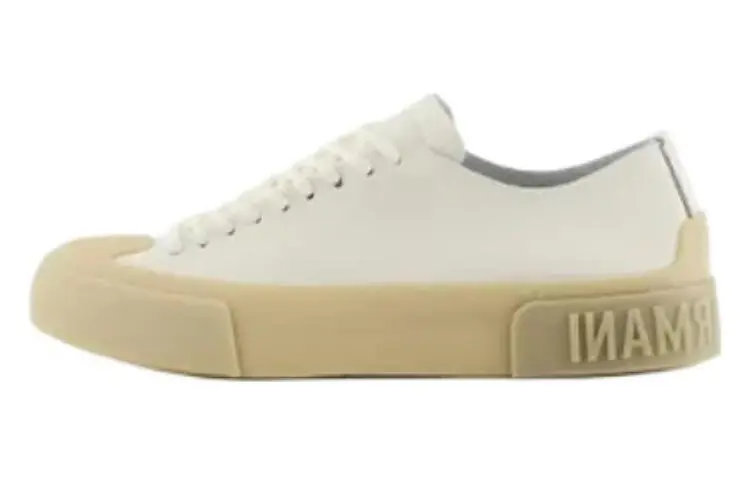 

Кроссовки EMPORIO ARMANI Logo-sole Leather Sneakers, белый