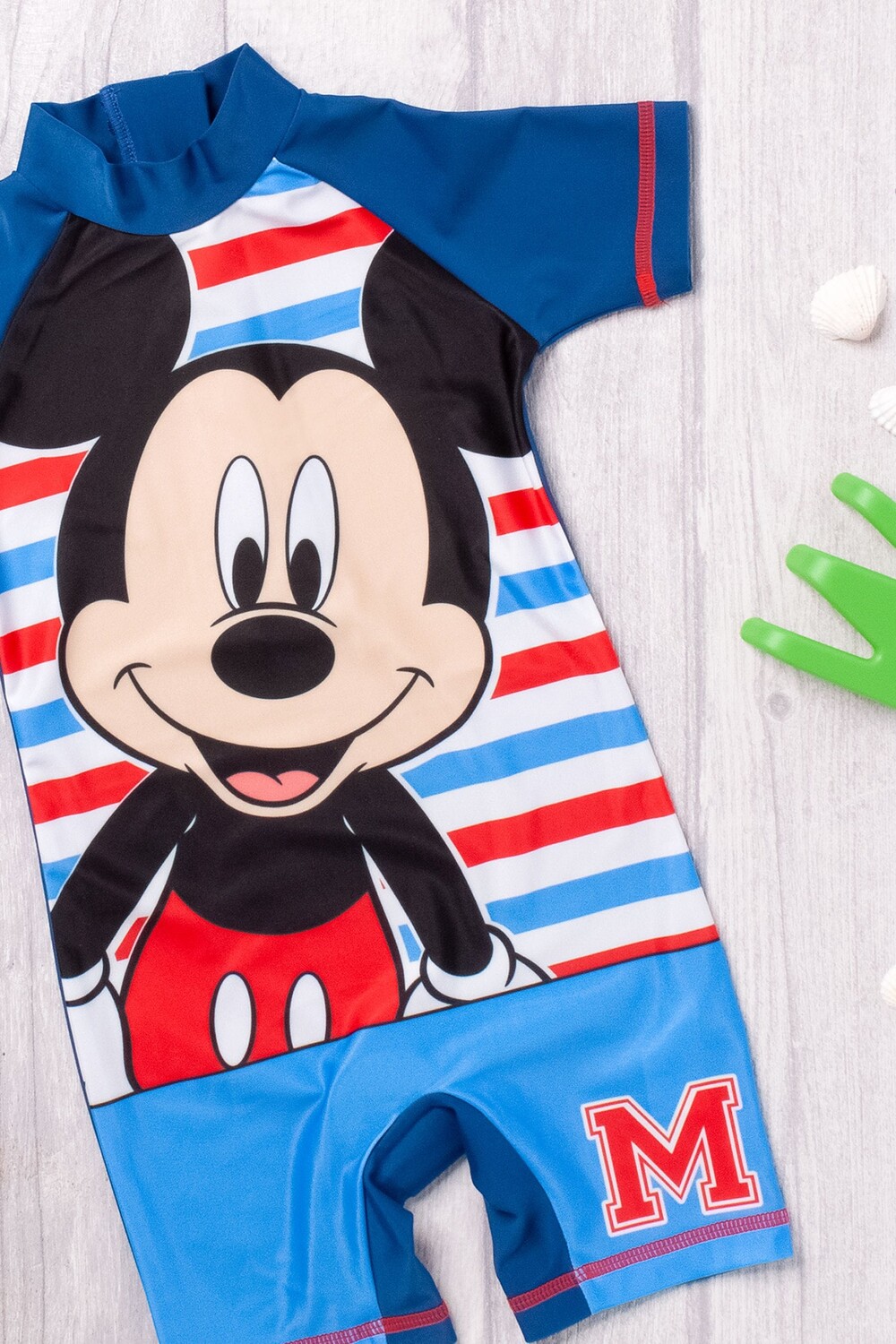 Купальник с короткими рукавами Disney Mickey Mouse для мальчиков Vanilla Underground, синий — фото 3