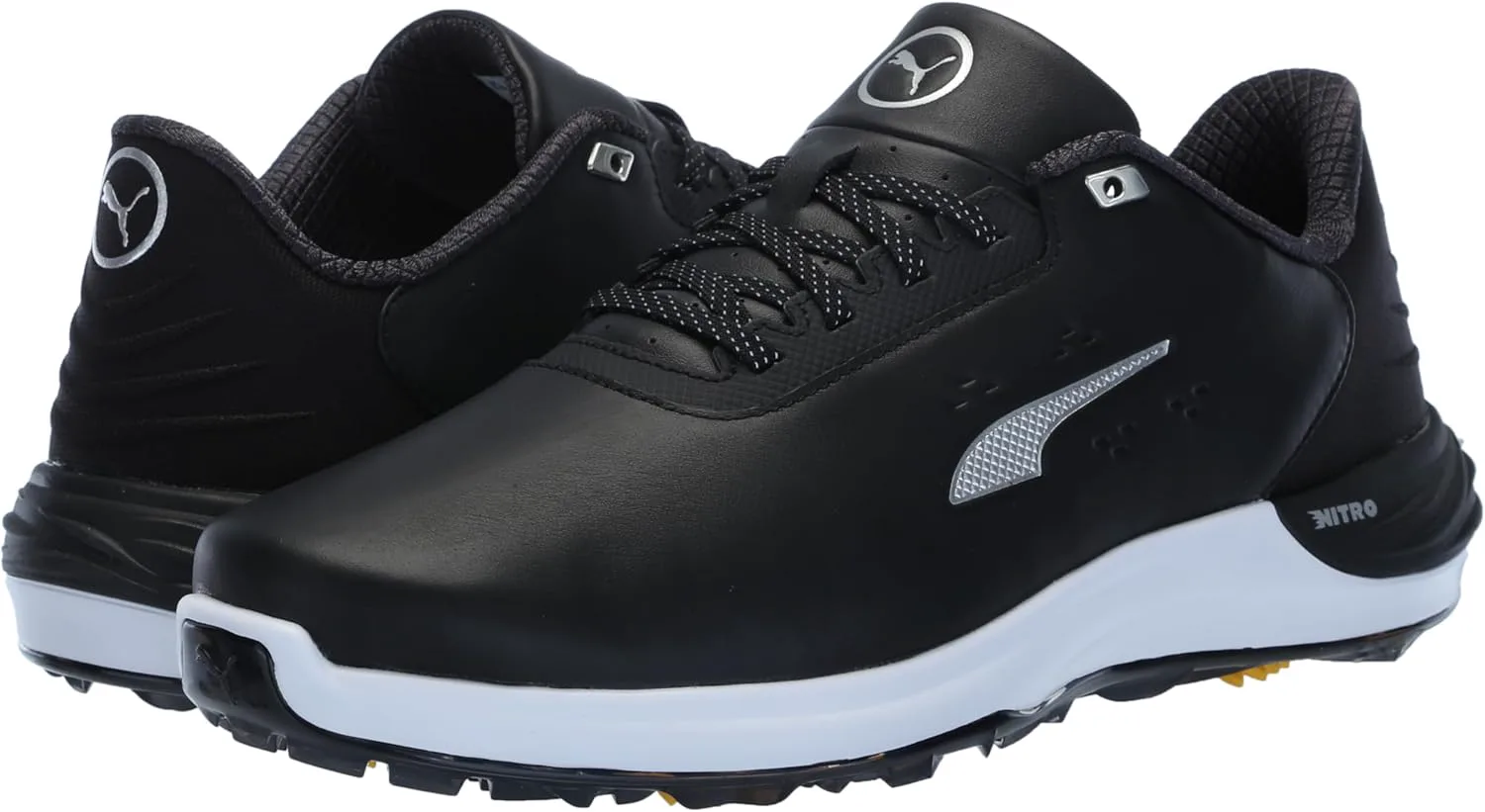 

Мужские кроссовки для гольфа PUMA Phantomcat Nitro - белые, черный/серебристый/желтый