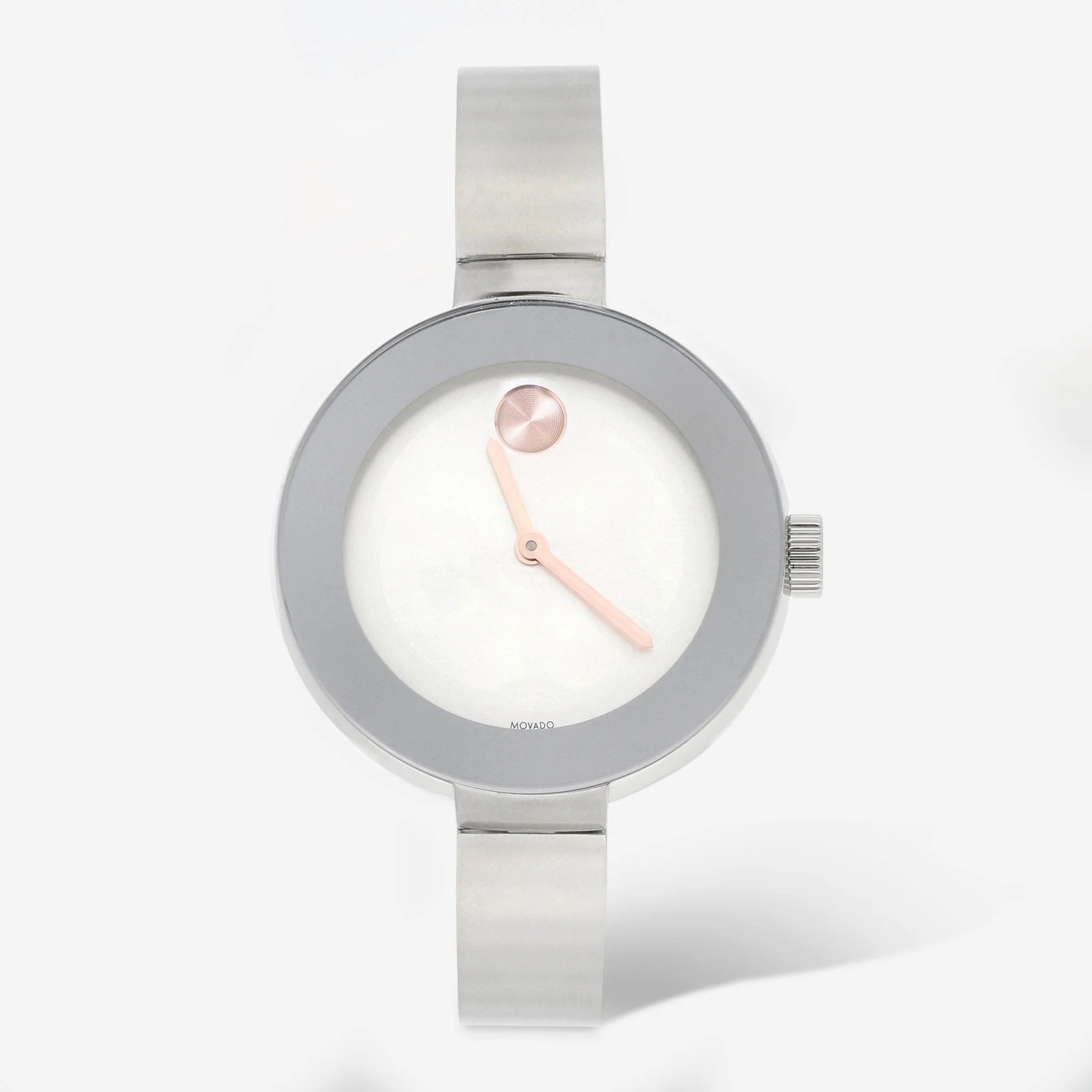 

Movado BOLD женские часы 3600194 из нержавеющей стали с браслетом и циферблатом Sunray 34 мм, серебряный