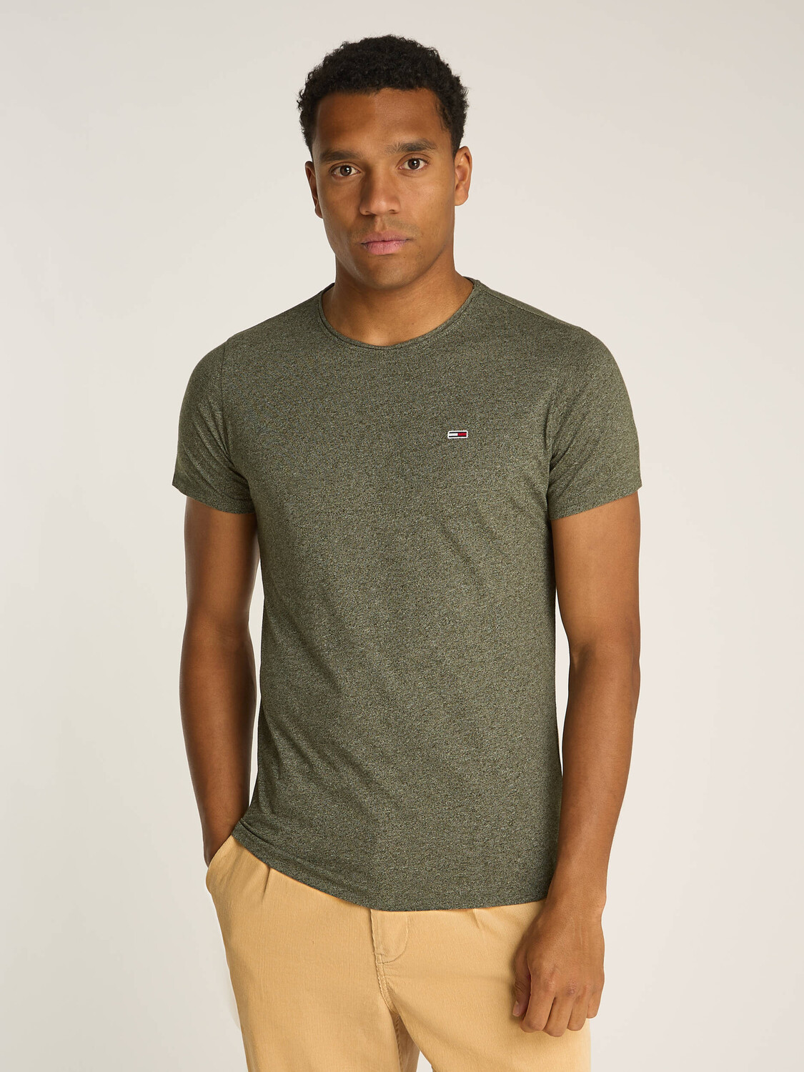 

Футболка Tommy Jeans JASPE Slim Fit, зеленый