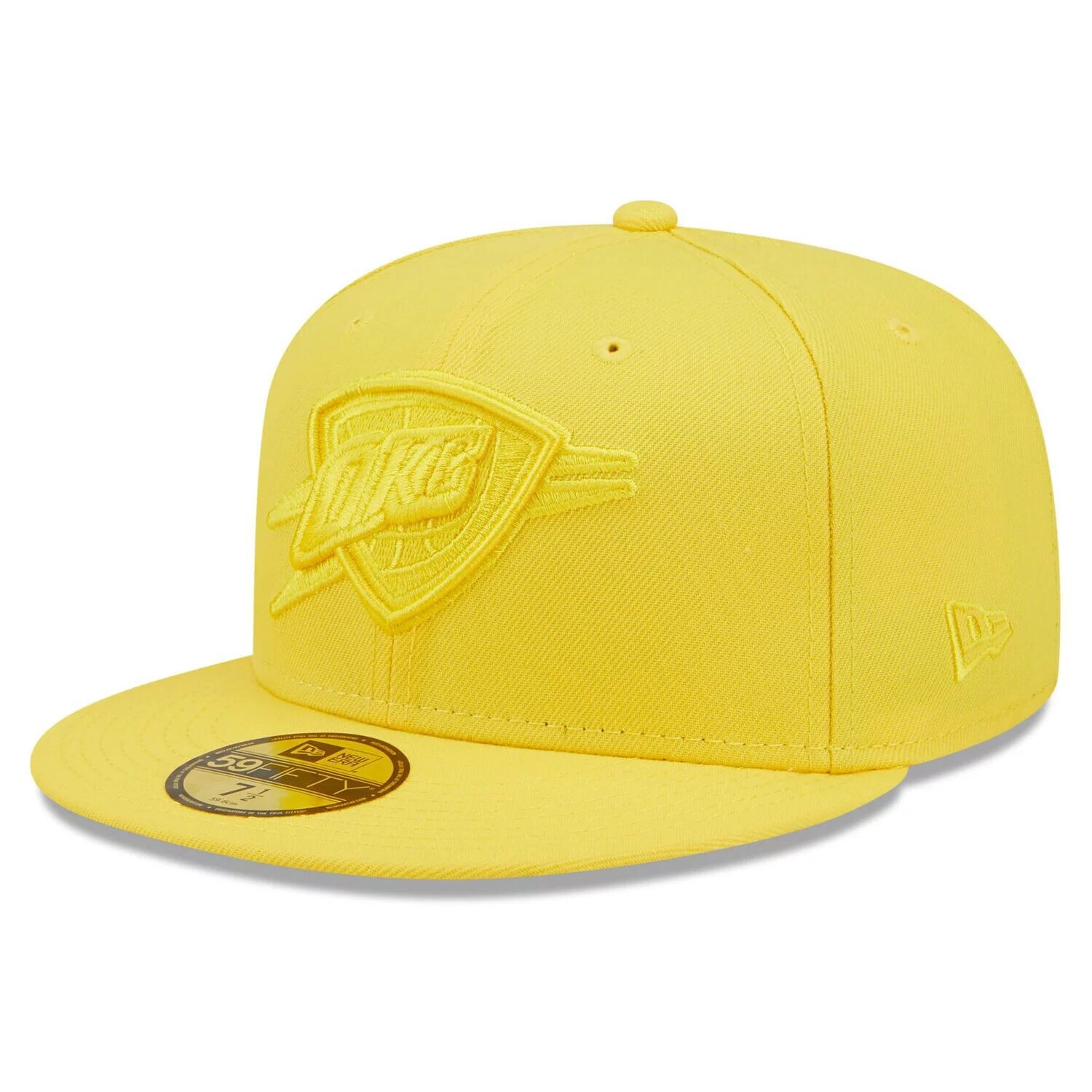 

Мужская облегающая шляпа New Era Yellow Oklahoma City Thunder Color Pack 59FIFTY