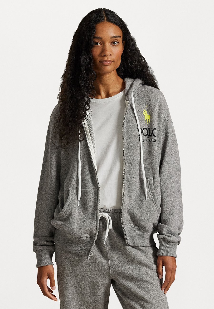 

Толстовка Polo Ralph Lauren BIG PONY LIGHTWEIGHT FLEECE ZIP HOODIE, Dark Vintage Heather/Grey