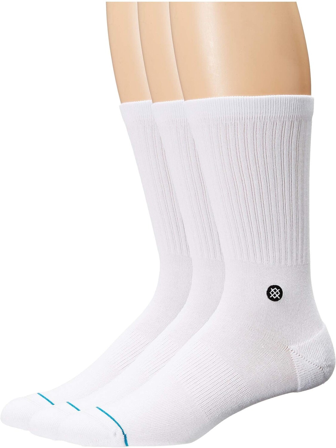 

Набор из 3 значков Stance, белый