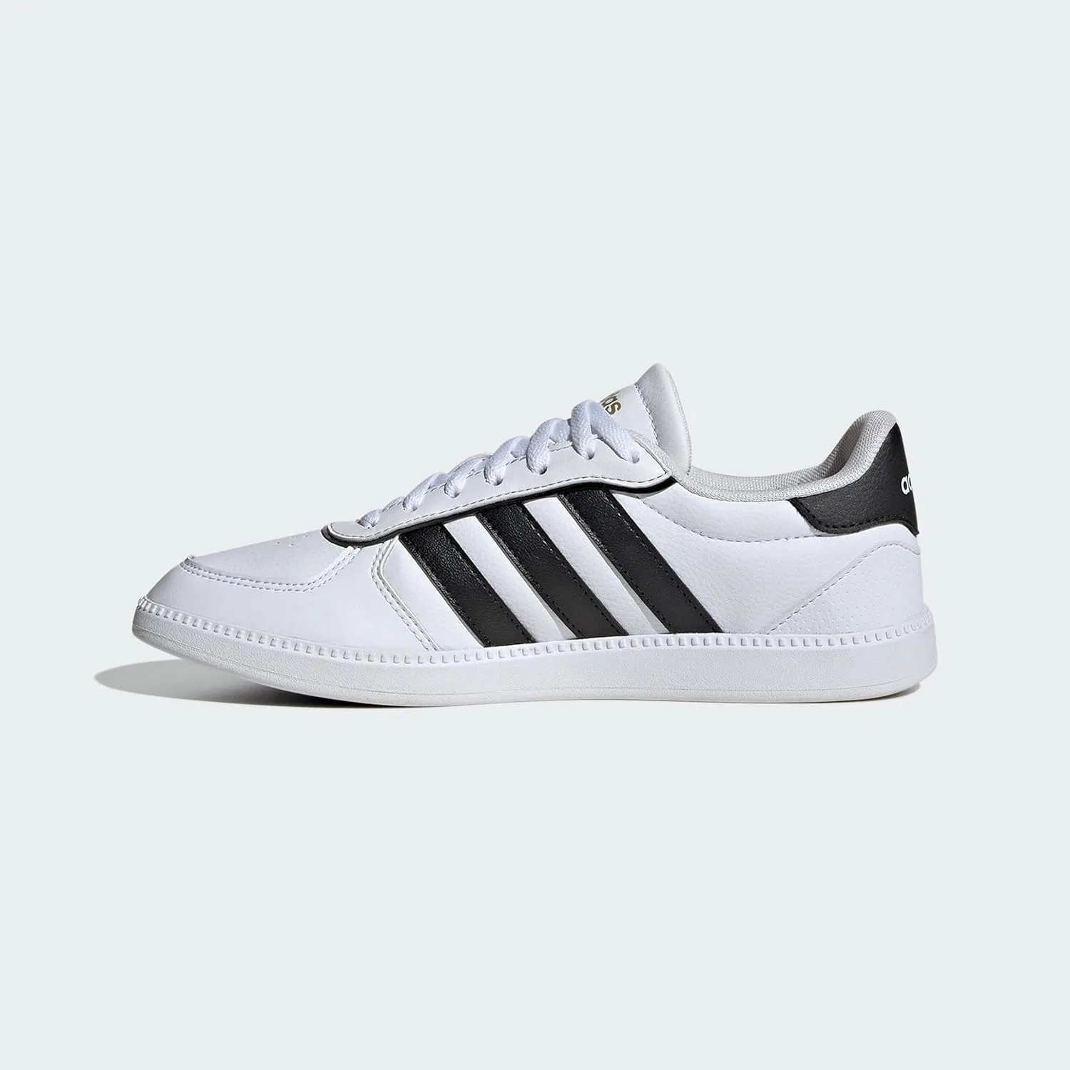 Унисекс кроссовки Adidas Breaknet Sleek, белый/черный/золотой — фото 2