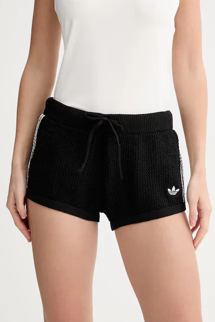Шорты ажурные Crochet Adidas Originals, черный