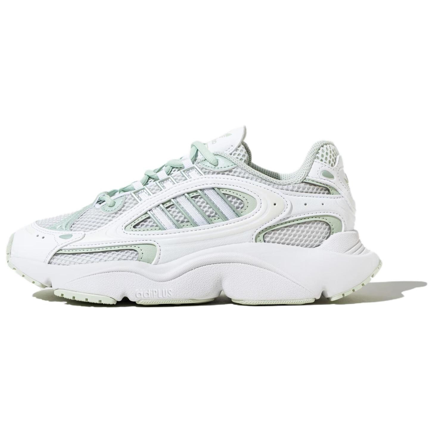 

Кроссовки adidas originals Ozmillen Chunky Sneakers Unisex Low-top White/Linen Green, белый/зеленый