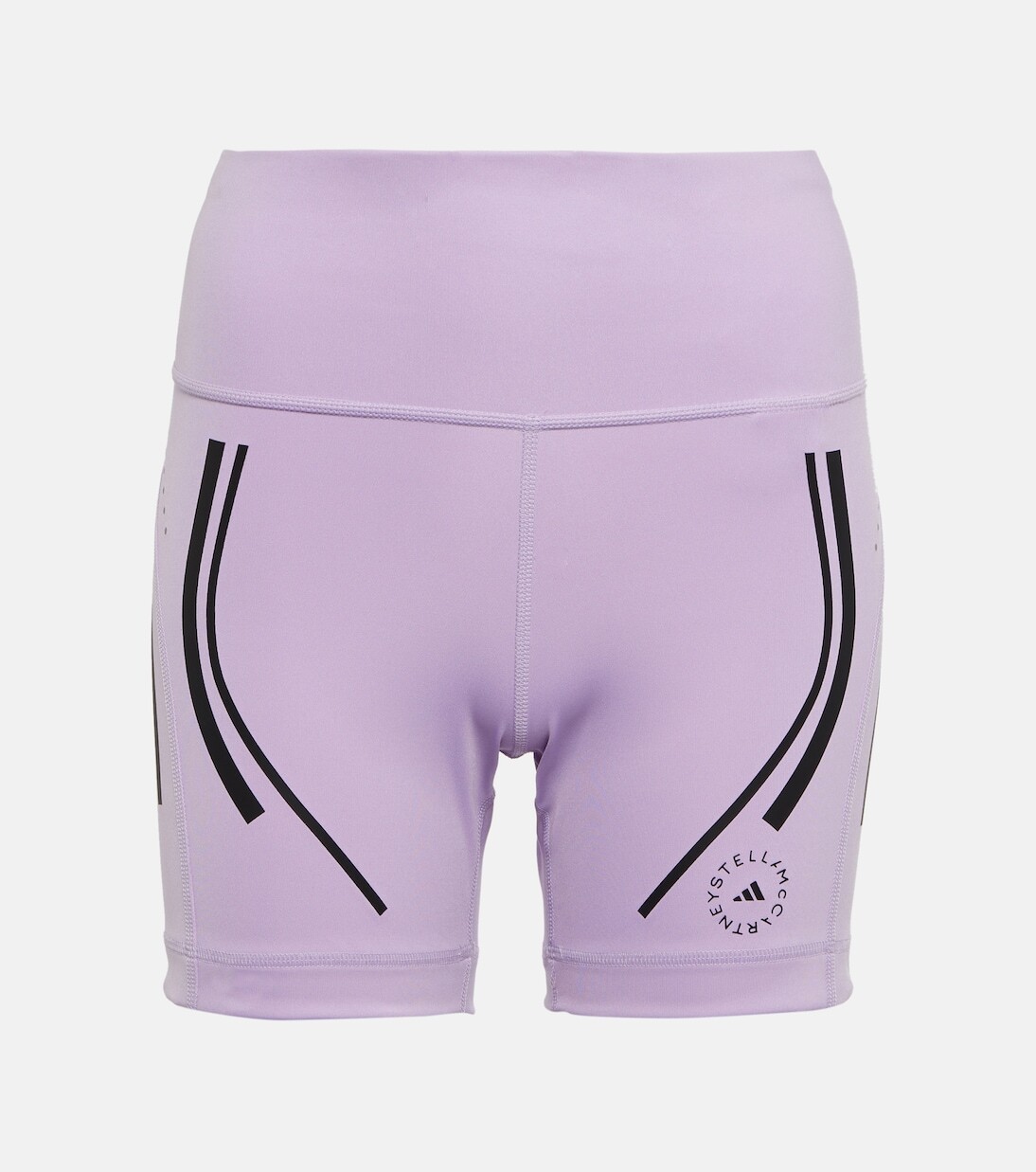 

Байкерские шорты truepace с завышенной талией Adidas By Stella Mccartney, фиолетовый