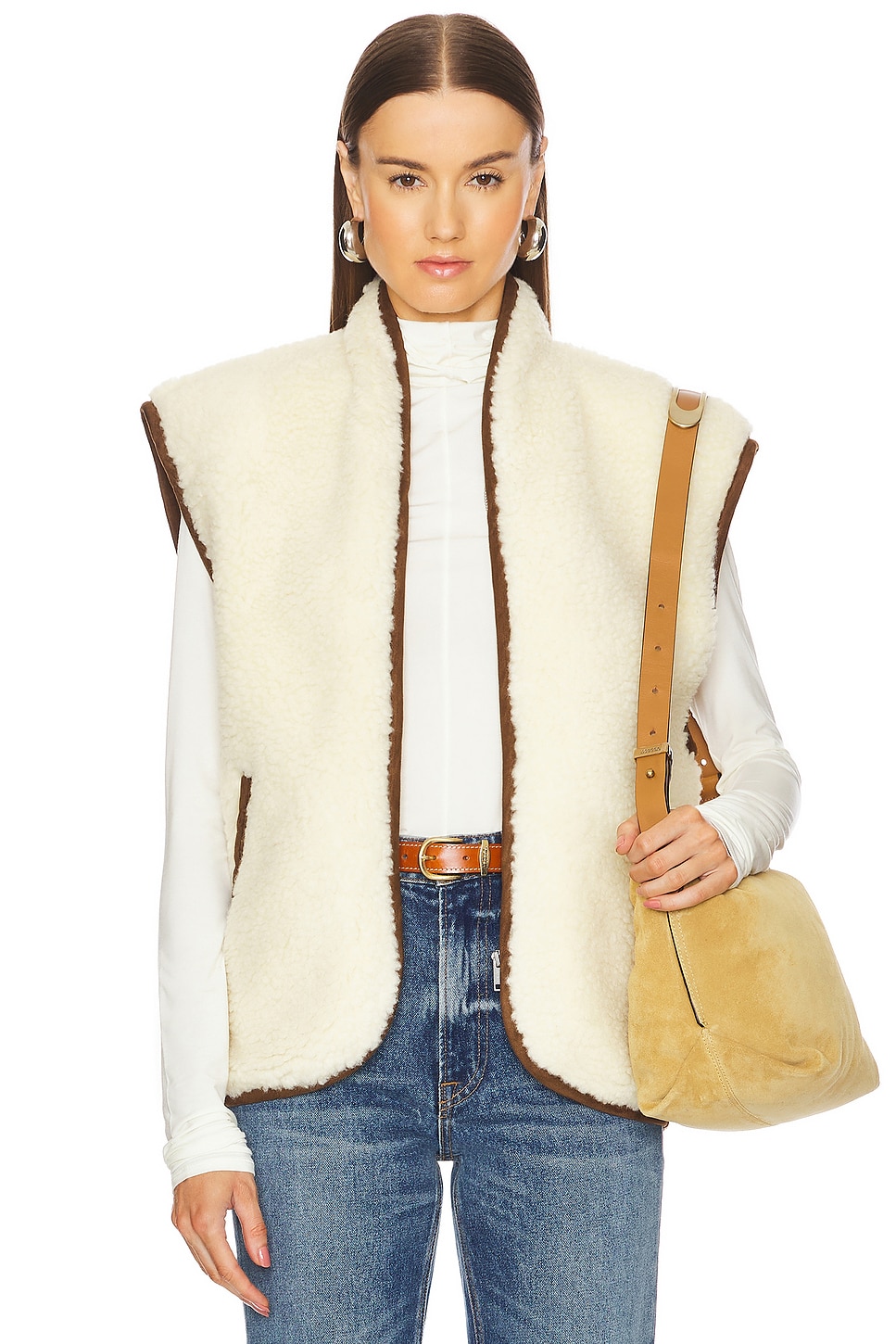 

Максимилия жилет Isabel Marant Etoile, экрю