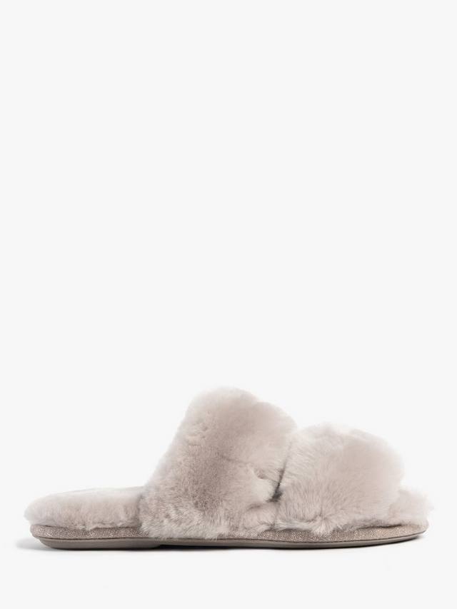 Женские тапочки-шлёпанцы Poppy из овчины Just Sheepskin, Dove