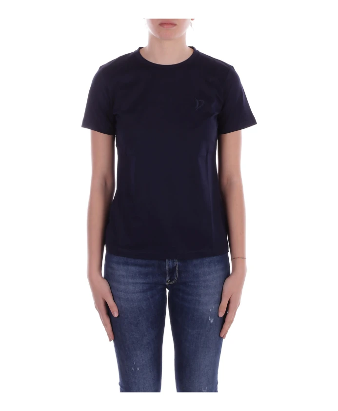 

Синяя футболка с логотипом спереди и сзади. Dondup, синий