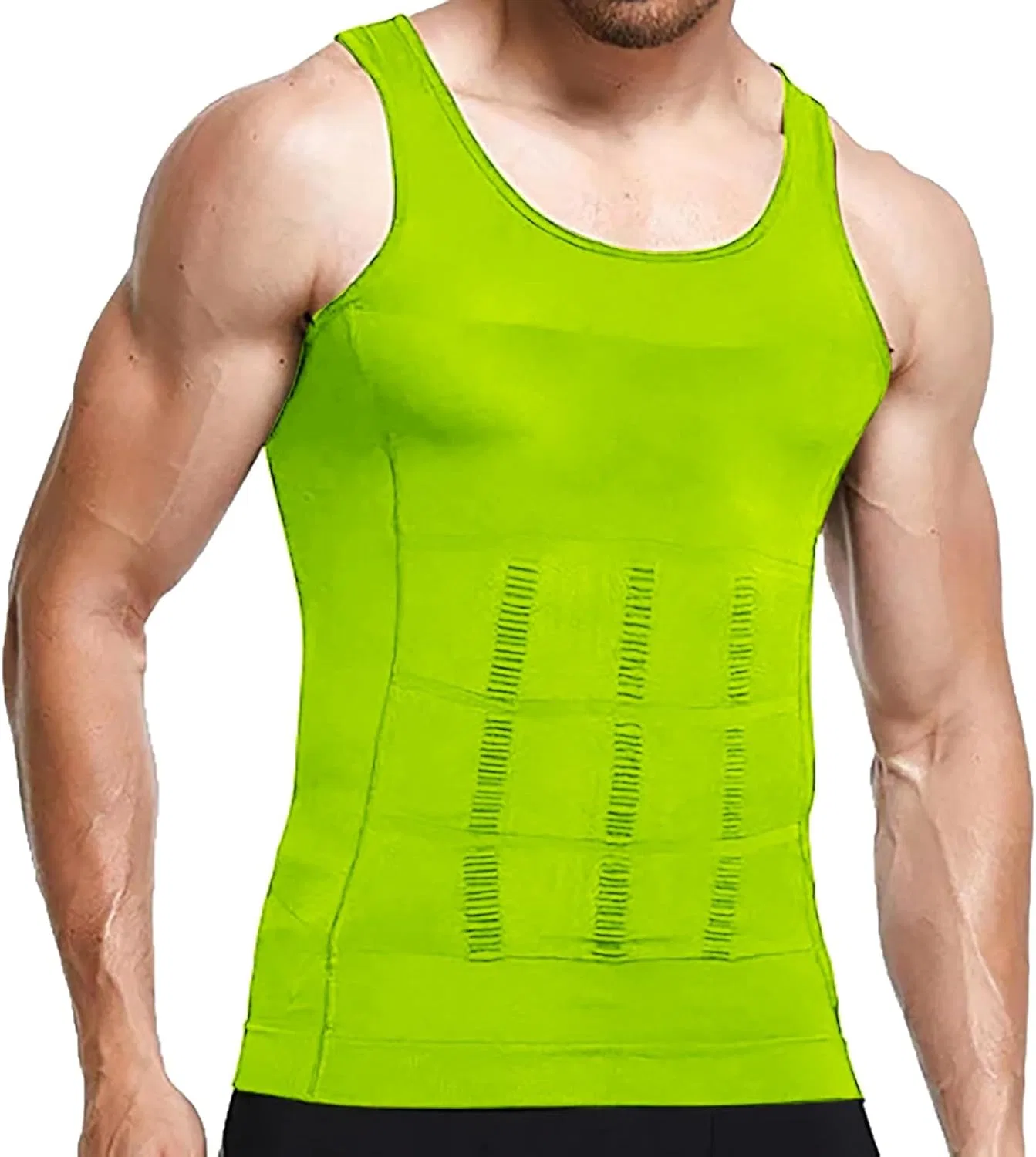 Топ-компрессионка мужская без рукавов Quick Dry, Green