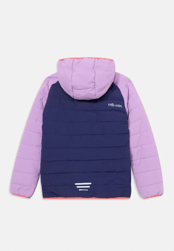 Горнолыжная куртка hafjell snow pro Trollkids, Deep Violet/Light Violet/Coral Pink — фото 2