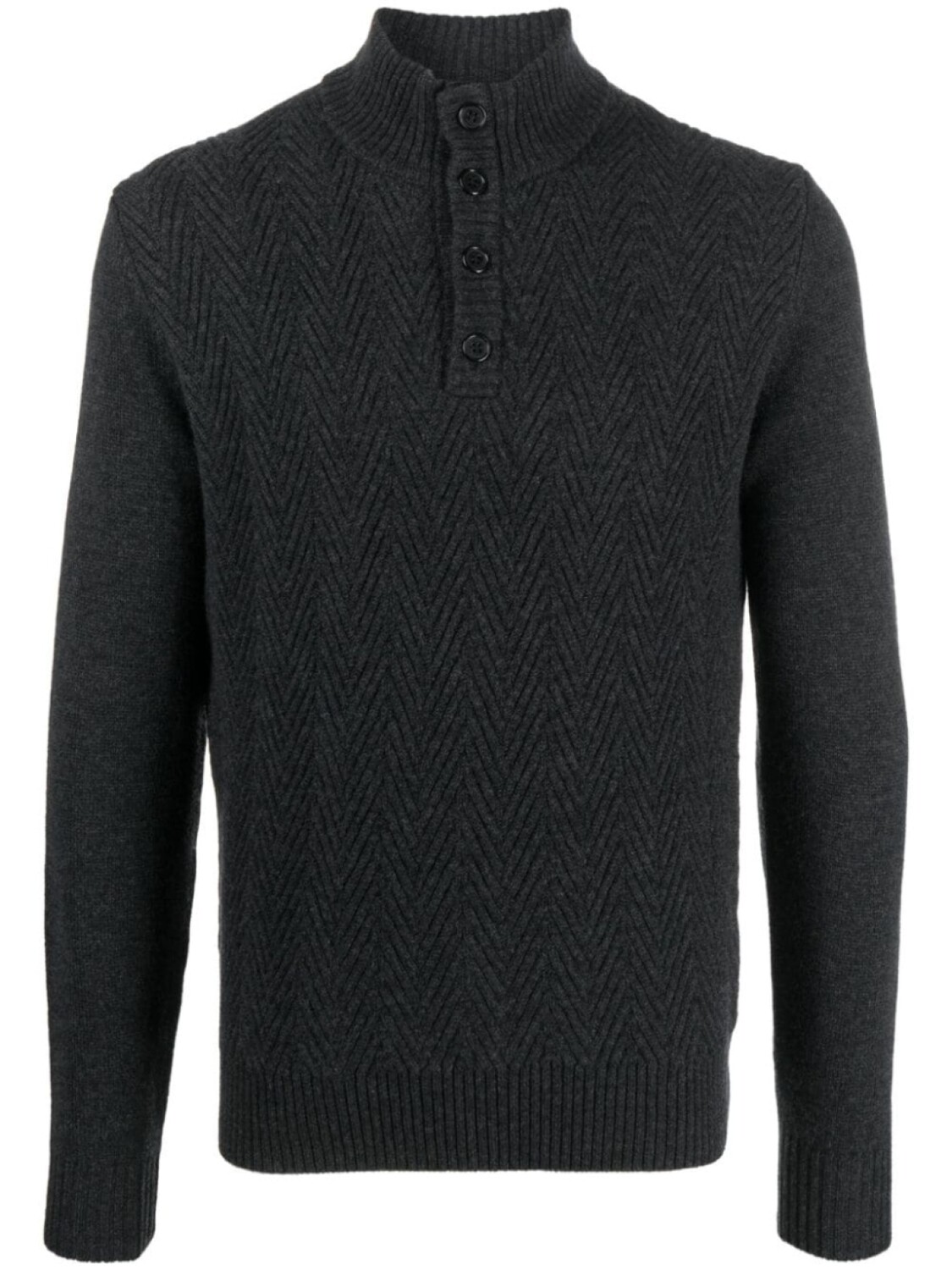 

Corneliani джемпер с узором в елочку, серый