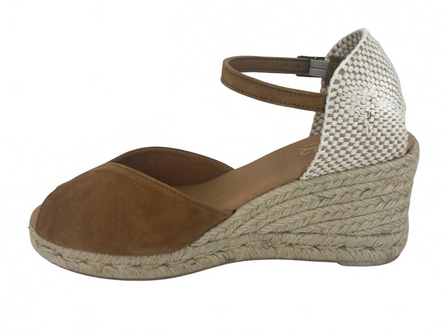 Женские мюли Espadrille в каштановом цвете Pinaz, Chestnut — фото 2