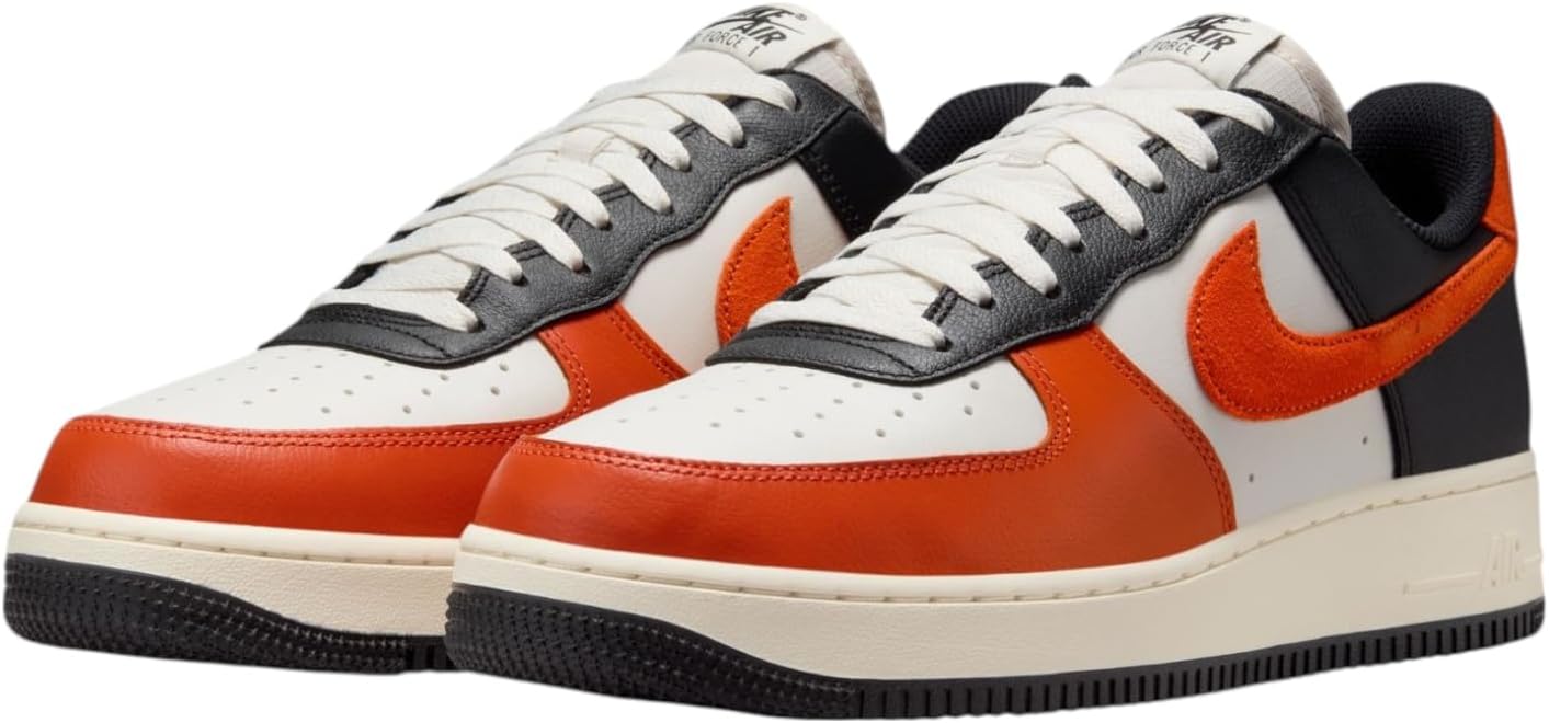 Мужские кроссовки Nike Air Force 1 '07 LV8, слоновая кость/черный — фото 2