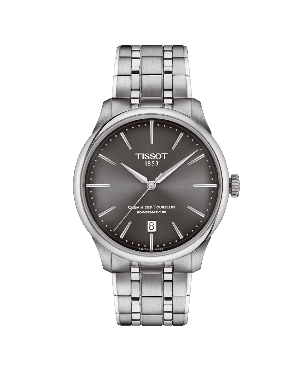 

Мужские часы из коллекции Chemin des Tourelles в стальном корпусе Tissot, серебряный