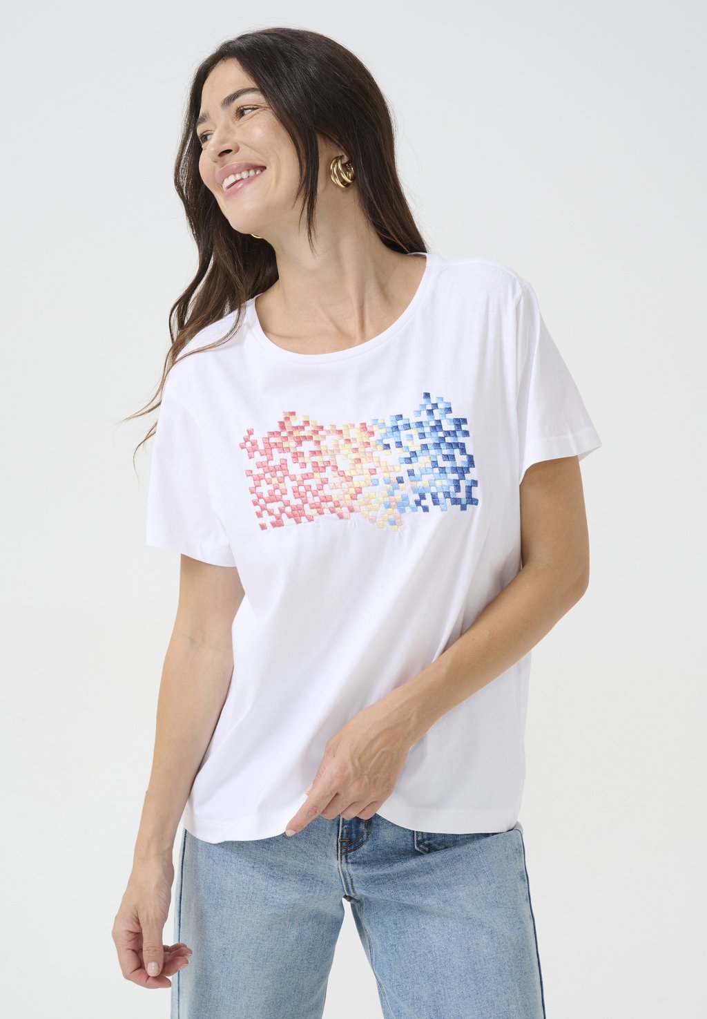 

Футболка с принтом Cream, белый