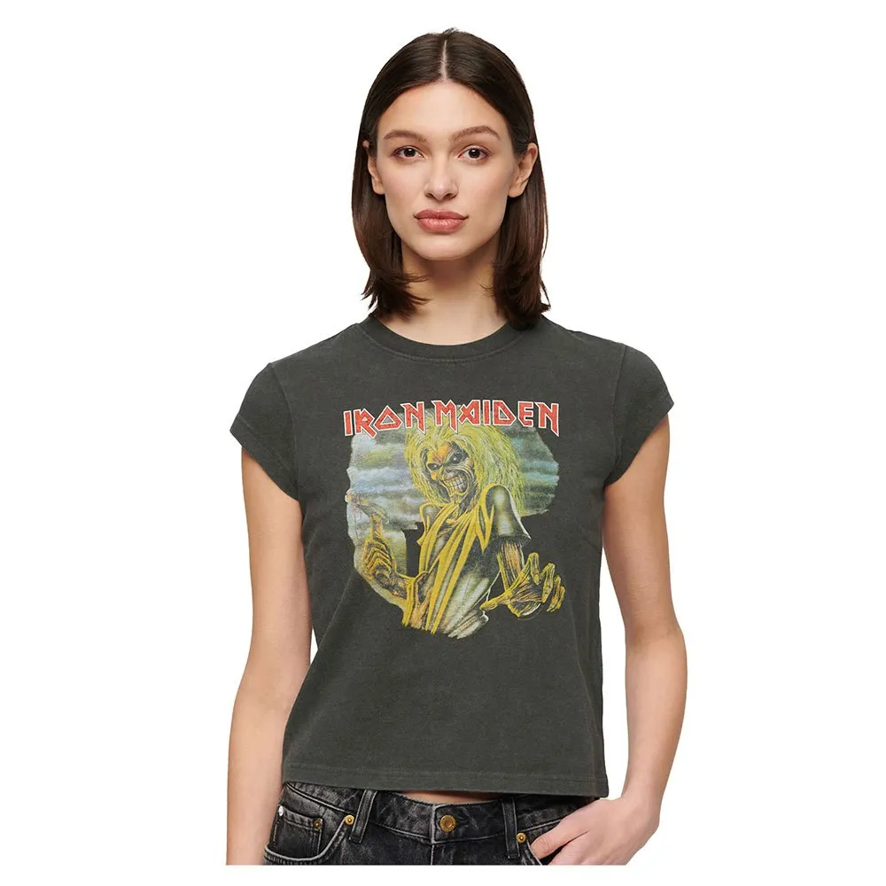 

Футболка Superdry Iron Maiden Cap Band, зеленый