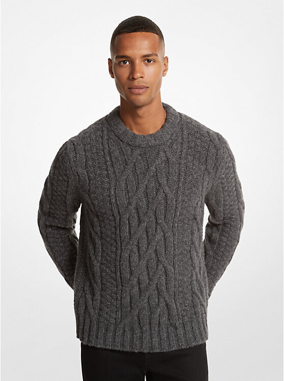 

Свитер из шерсти альпаки Michael Kors Mens, пепельный