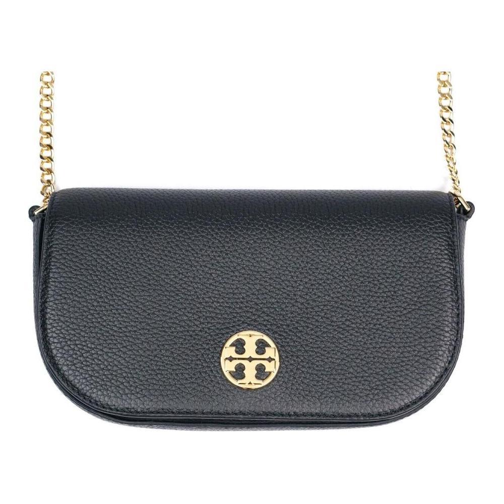 

TORY BURCH Кожаная наплечная сумка через плечо маленькая женская черная
