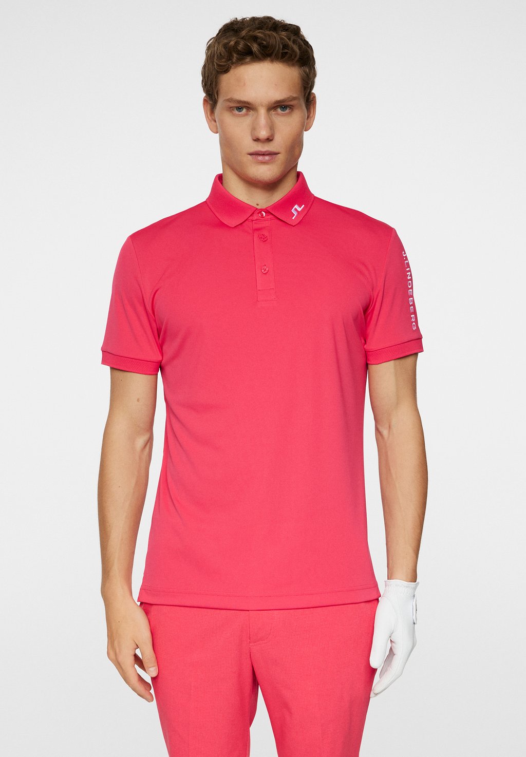 

Рубашка поло TOUR J.LINDEBERG Sports, неоново-розовый