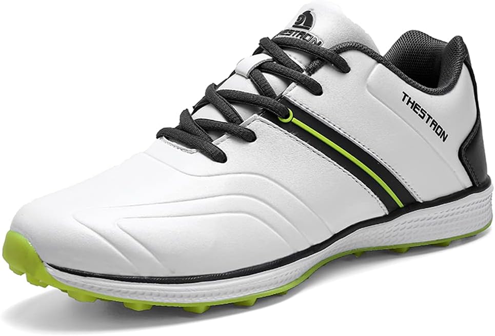 

Водонепроницаемые мужские гольф-кроссовки Профессиональная обувь для гольфа Без шипов Легкая обувь для ходьбы На открытом воздухе Zakey, белый