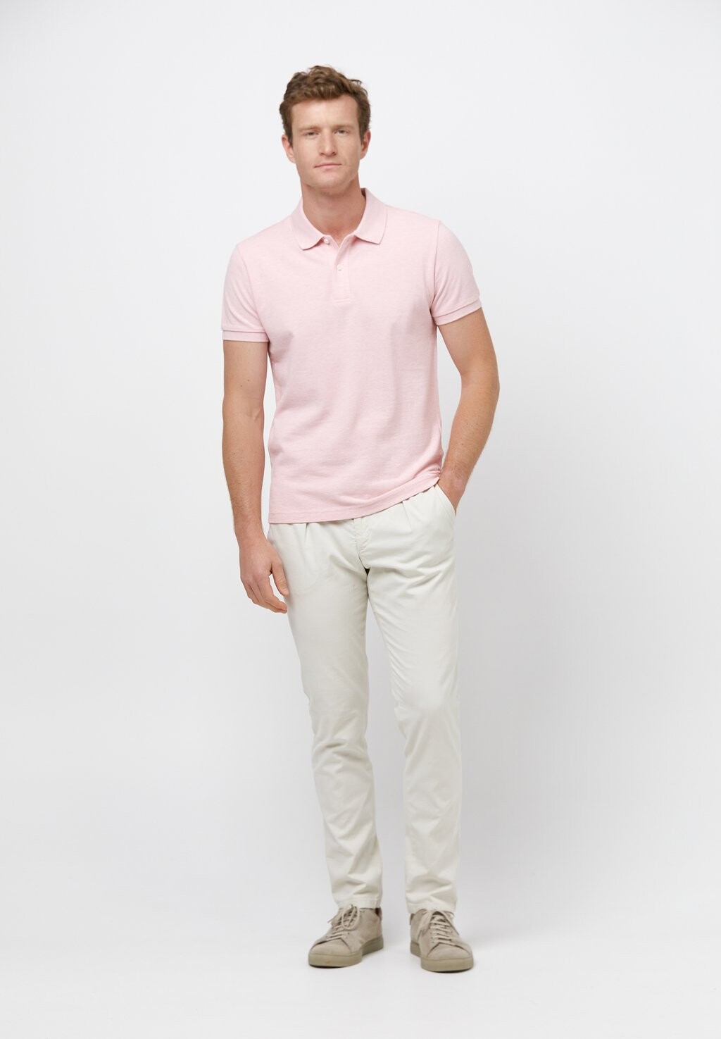 

Рубашка-поло Short Sleeve PROFUOMO, розовая