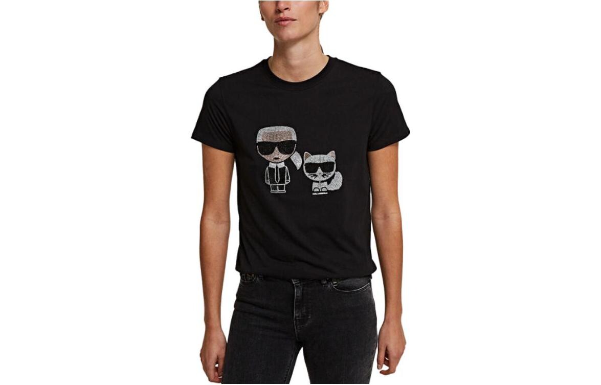 

KARL LAGERFELD Женская футболка, цвет Black