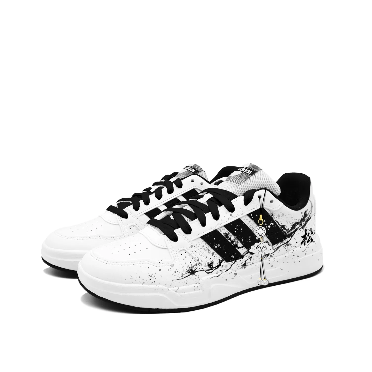 Кроссовки LITE BALLER Adidas Black White — фото 4